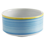 Corona by GET Enterprises Calypso Porcelain Soup Cup, 11 oz., 24/Case - Blue Yellow