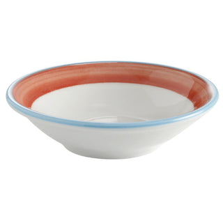 Corona by GET Enterprises Calypso Porcelain Monkey Dish, 4 oz., 24/Case - Blue Bright White Orange White