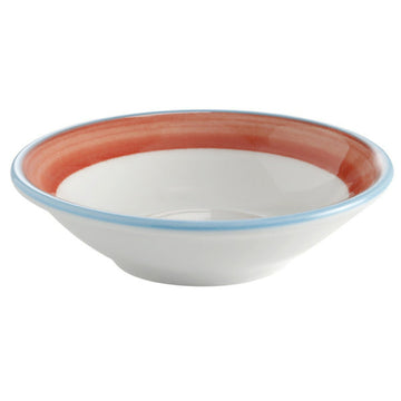 Corona by GET Enterprises Calypso Porcelain Monkey Dish, 4 oz., 24/Case - Blue Bright White Orange White