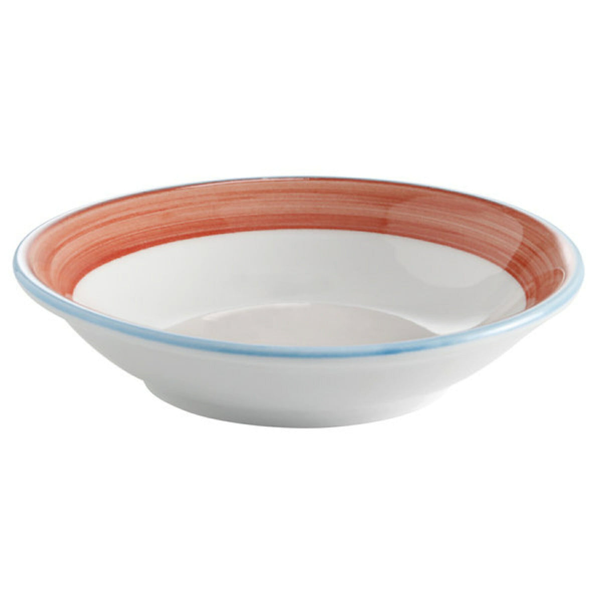 Corona by GET Enterprises Calypso Porcelain Bowl, 10 oz., 24/Case - Blue Bright White Orange White