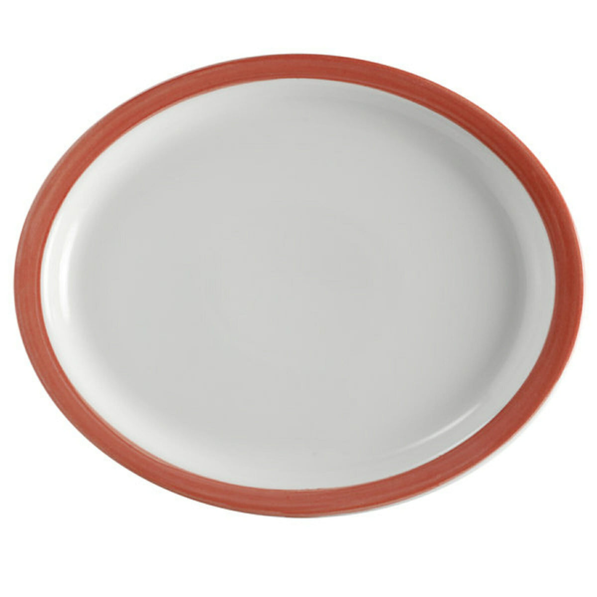 Corona by GET Enterprises Calypso Porcelain Platter, 11" x 13", 12/Case - Blue White