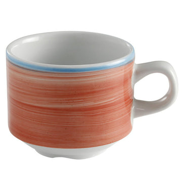 Corona by GET Enterprises Calypso Porcelain Tea Cup, 8.1 oz., 24/Case - Blue Orange