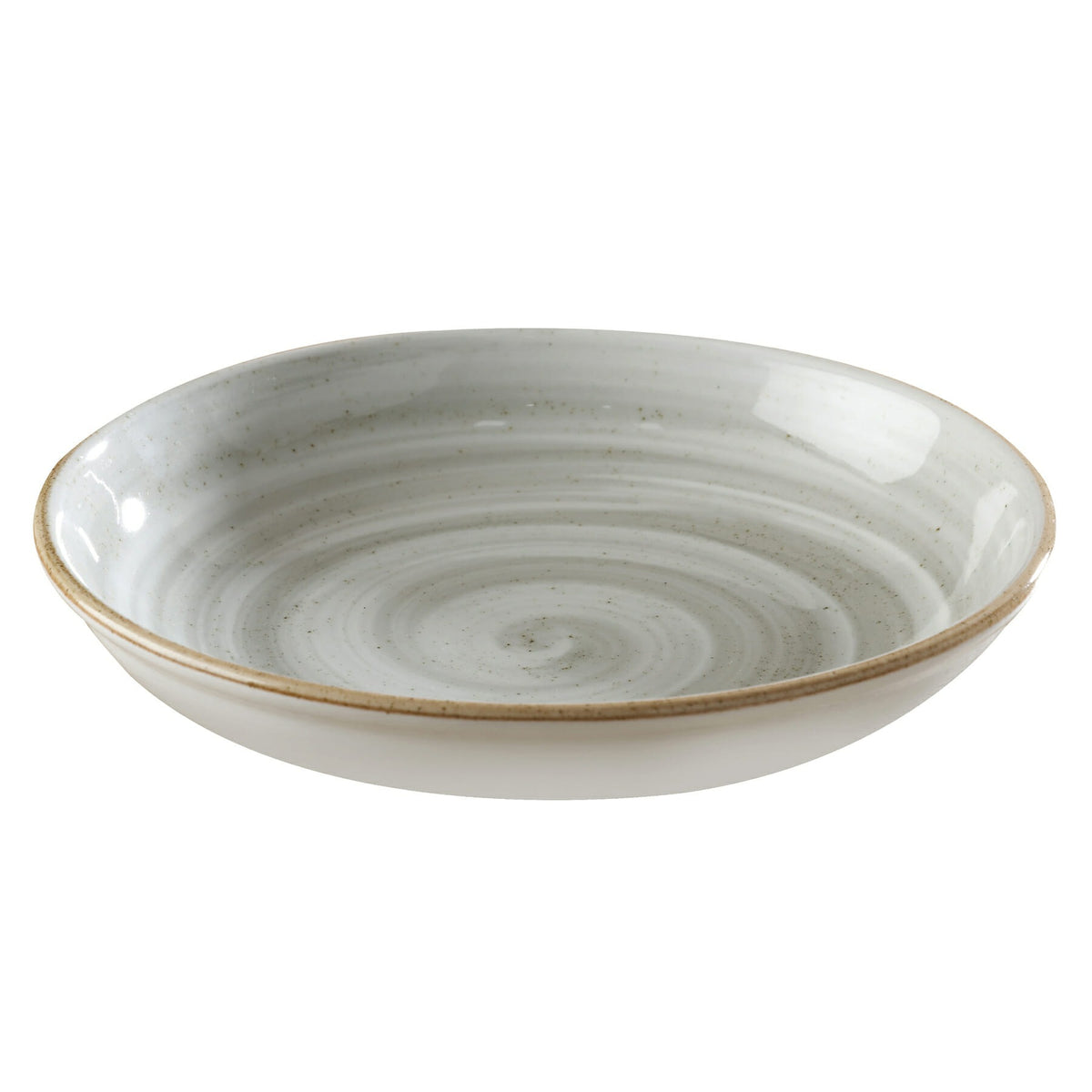 Corona by GET Enterprises Artisan Porcelain Plate, 10" Diameter, 12/Case - Gray
