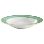 Corona by GET Enterprises Calypso Porcelain Soup Bowl, 9.7 oz., 24/Case - Green White Yellow
