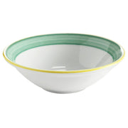 Corona by GET Enterprises Calypso Porcelain Bowl, 10 oz., 24/Case - Green White Yellow