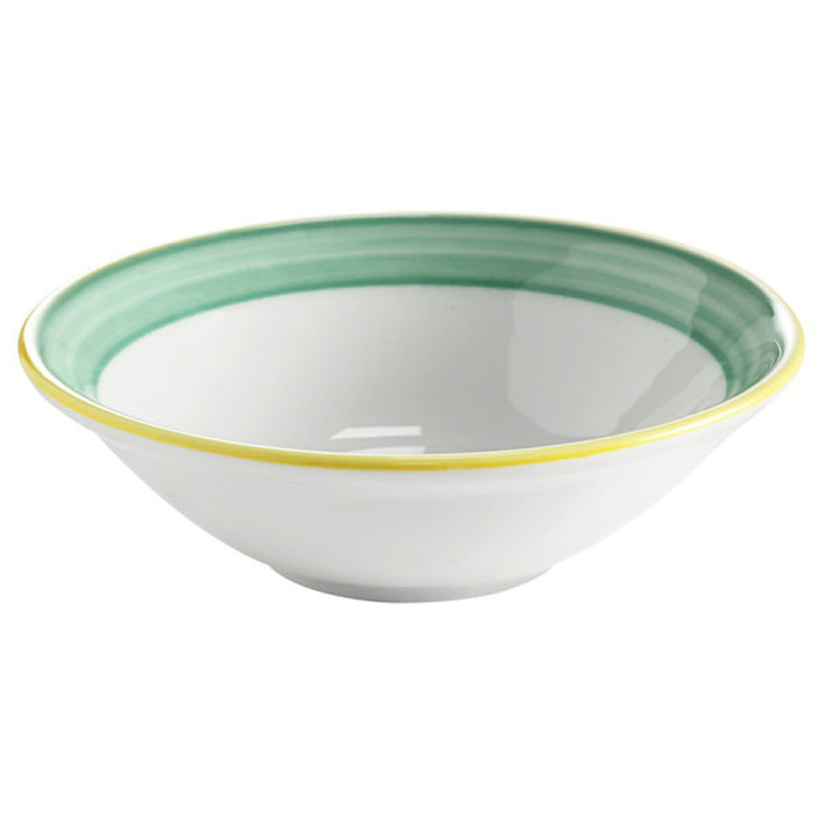 Corona by GET Enterprises Calypso Porcelain Bowl, 10 oz., 24/Case - Green White Yellow