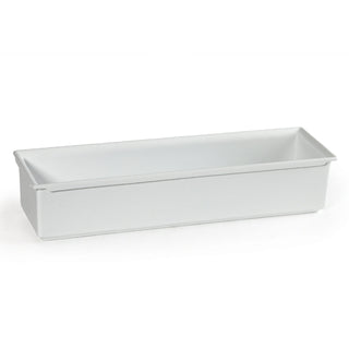 G.E.T. Enterprises CIH1 Cast Aluminum Food Pan, 1/2 Size Long, White - 3.75 qt.
