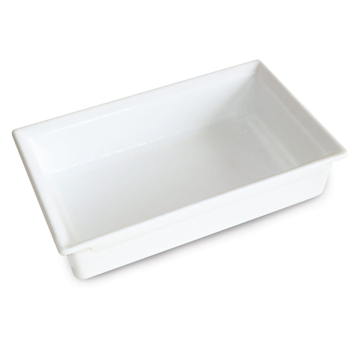 G.E.T. Enterprises CIH1 Cast Aluminum Food Pan, 1/4 Size, White - 2.75 qt.