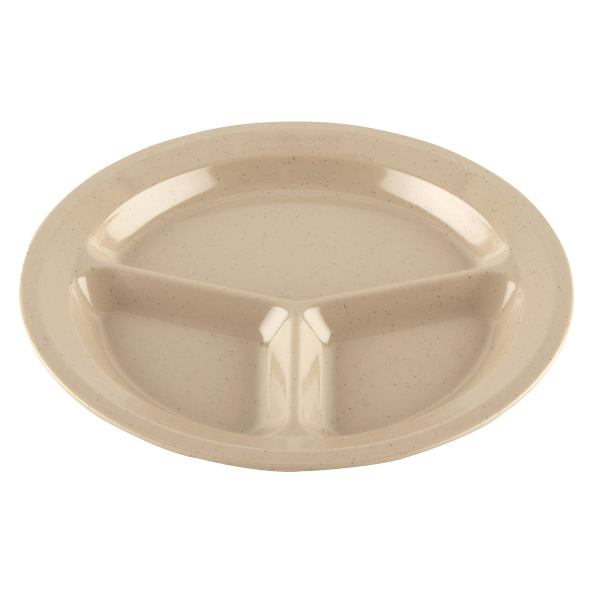 G.E.T. Enterprises CP-532 GET SuperMel Melamine Plate, 11" Diameter, 12/Case - Sandstone