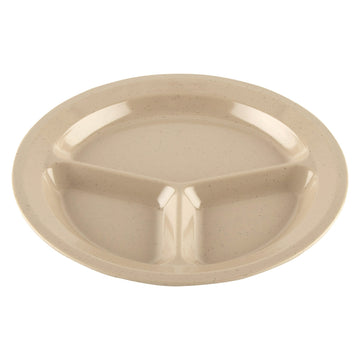 G.E.T. Enterprises CP-532 GET SuperMel Melamine Plate, 11" Diameter, 12/Case - Sandstone