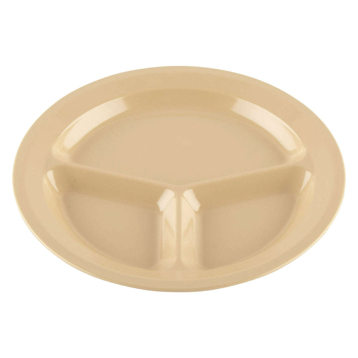 G.E.T. Enterprises CP-532 GET SuperMel Melamine Plate, 11" Diameter, 12/Case - Tan