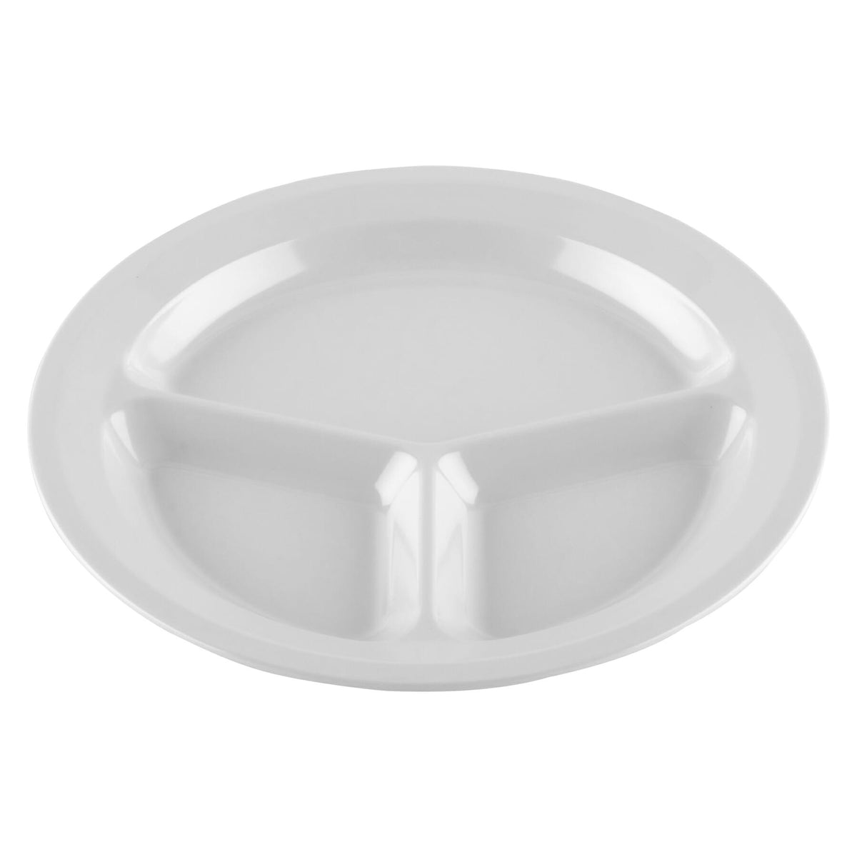 G.E.T. Enterprises CP-532 GET SuperMel Melamine Plate, 11" Diameter, 12/Case - White