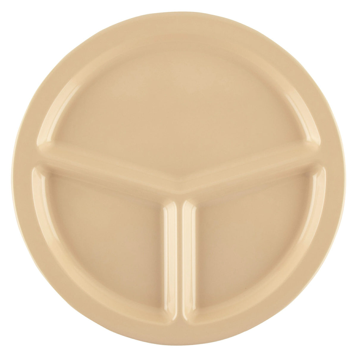 G.E.T. Enterprises CP-533-T GET SuperMel Melamine Plate, 10" Diameter, Beige, 12/Case - photo 3