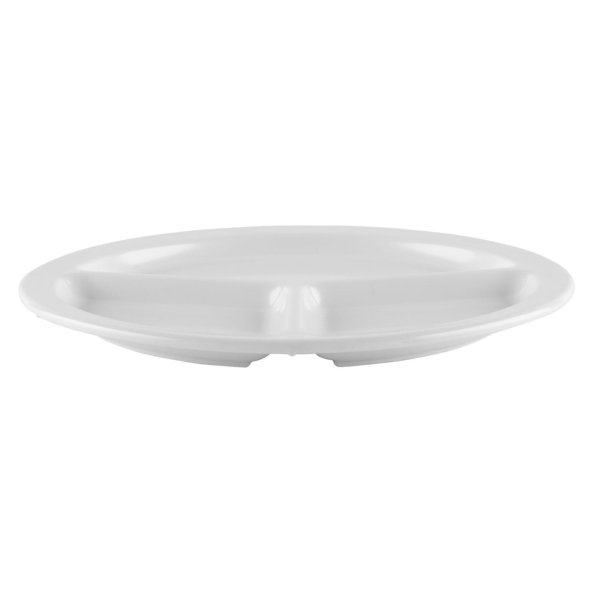 G.E.T. Enterprises CP-533-W GET SuperMel White Melamine Plate, 10" Diameter, 12/Case - photo 2