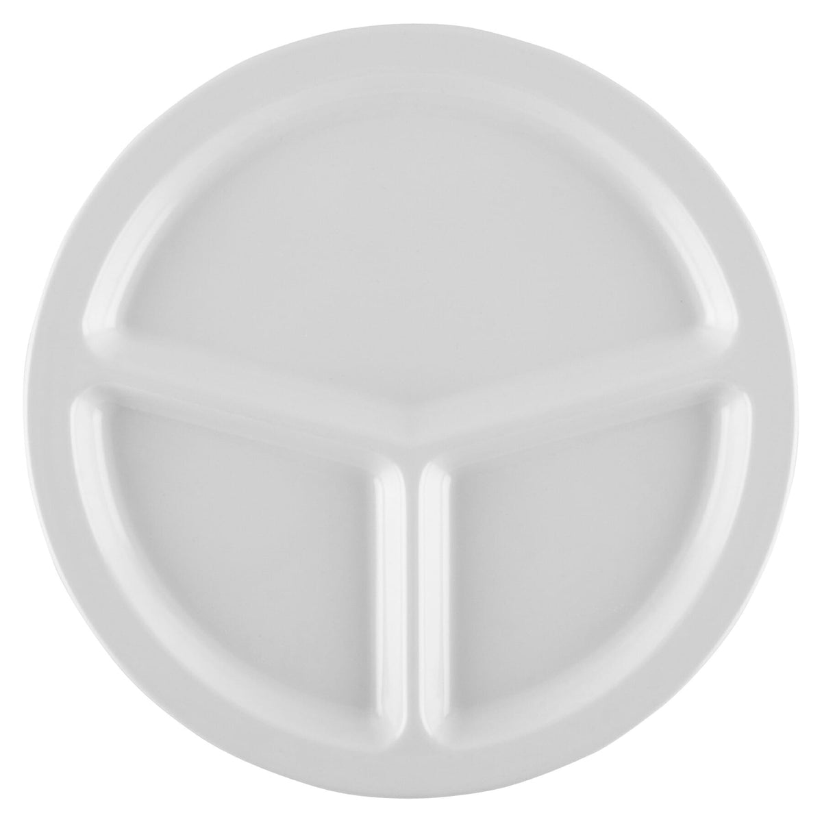 G.E.T. Enterprises CP-533-W GET SuperMel White Melamine Plate, 10" Diameter, 12/Case - photo 3