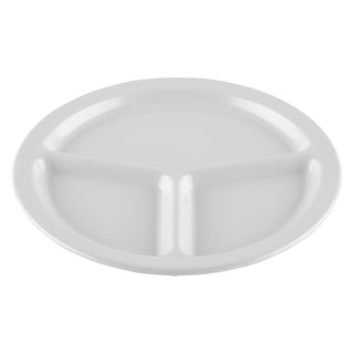 G.E.T. Enterprises CP-533-W GET SuperMel White Melamine Plate, 10" Diameter, 12/Case - Default Title