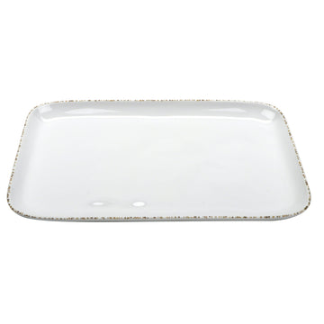G.E.T. Enterprises GET Urban Mill Melamine Platter, White - 9 1/2"