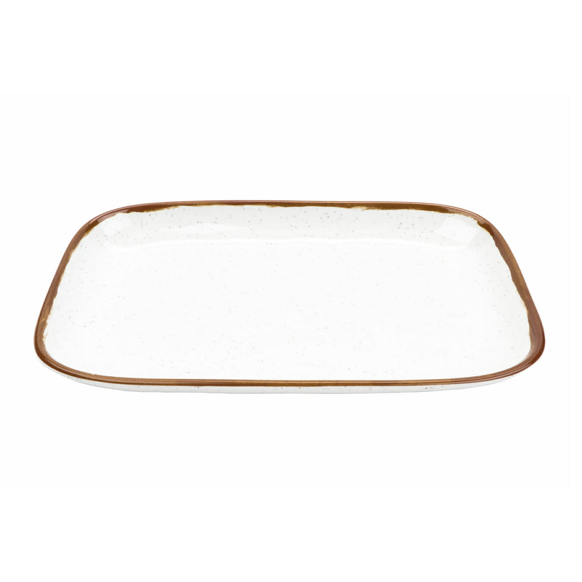 G.E.T. Enterprises GET Rustic Mill Melamine Platter, White - 14"