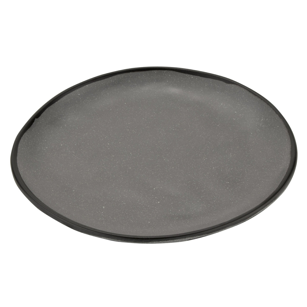 G.E.T. Enterprises CS-90 GET Pottery Market Matte Blue Melamine Plate, 9" Diameter, 12/Case - Gray