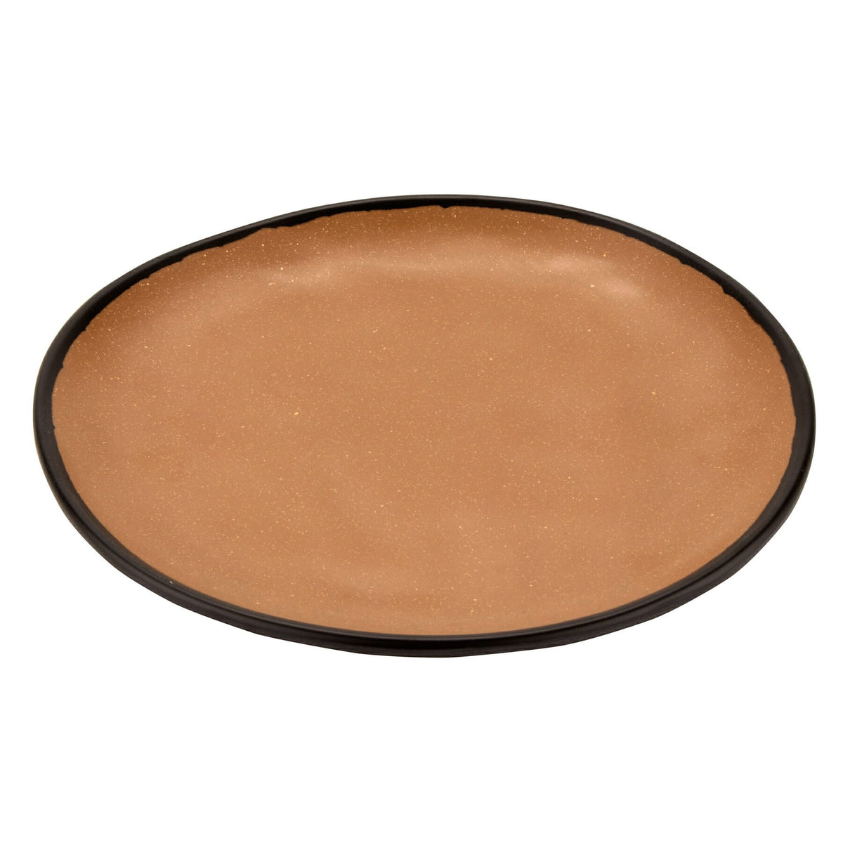 G.E.T. Enterprises CS-90 GET Pottery Market Matte Blue Melamine Plate, 9" Diameter, 12/Case - Brown