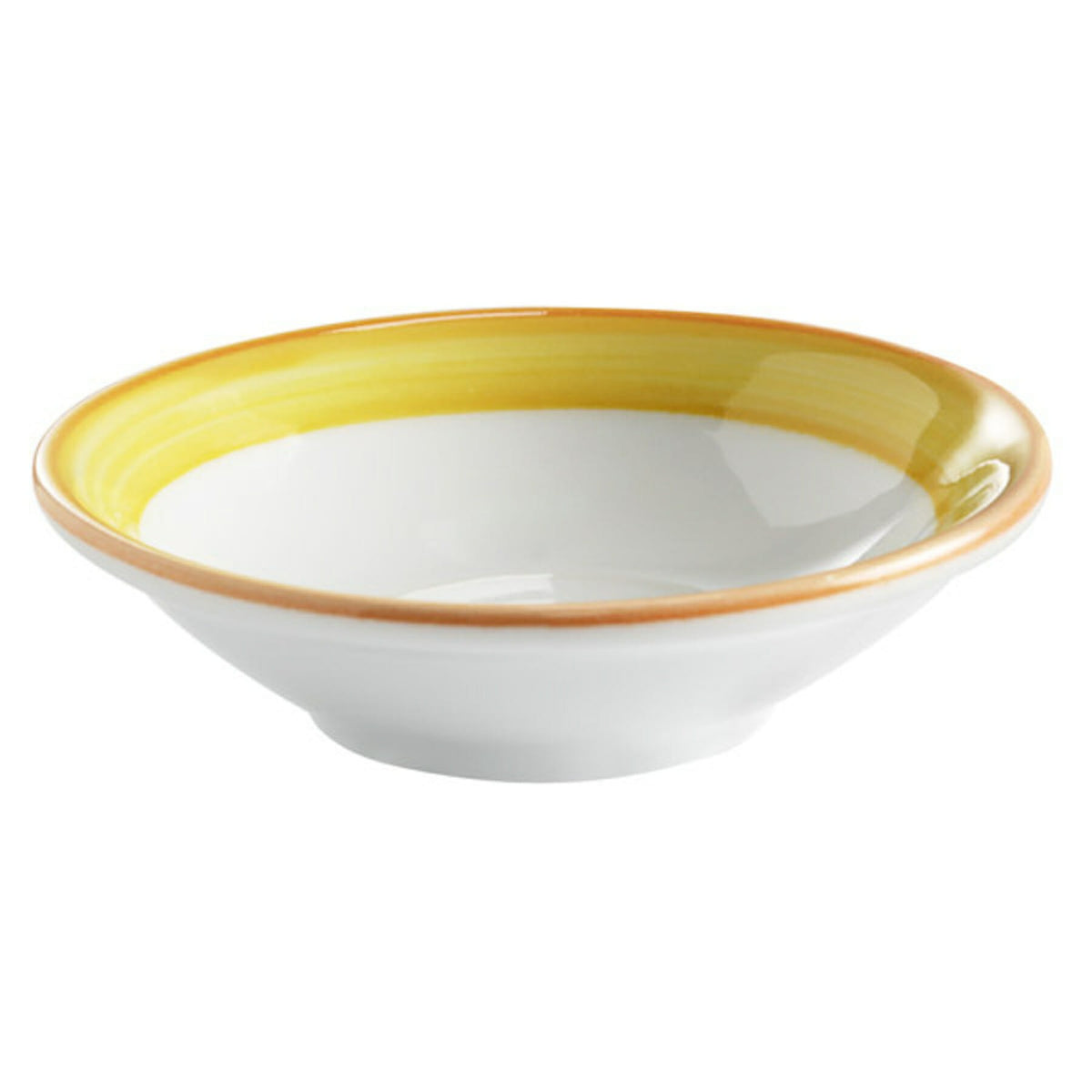 Corona by GET Enterprises Calypso Porcelain Monkey Dish, 4 oz., 24/Case - Orange White Yellow