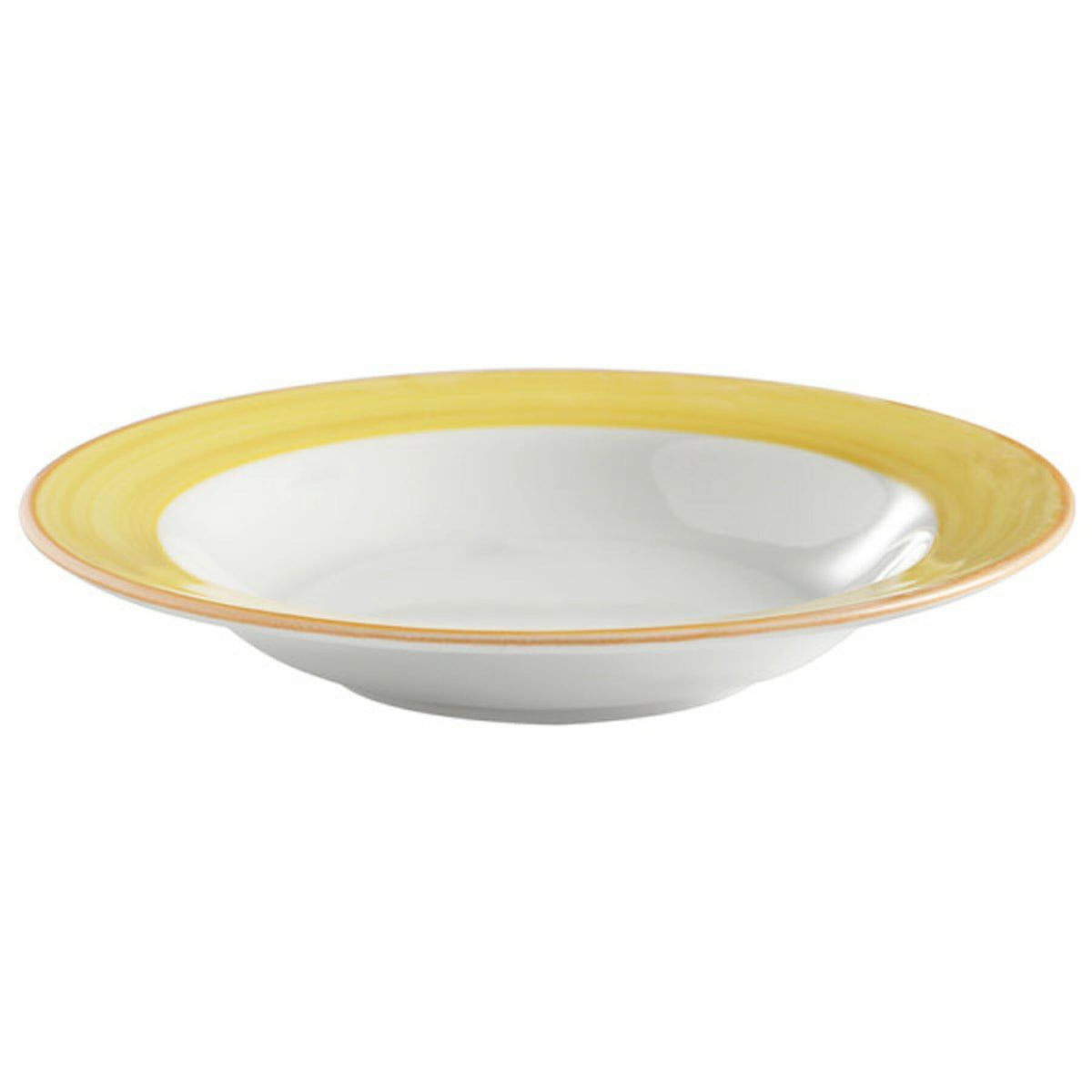 Corona by GET Enterprises Calypso Porcelain Soup Bowl, 9.7 oz., 24/Case - Orange White Yellow