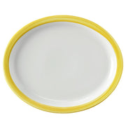 Corona by GET Enterprises Calypso Porcelain Platter, 11" x 13", 12/Case - Orange Yellow