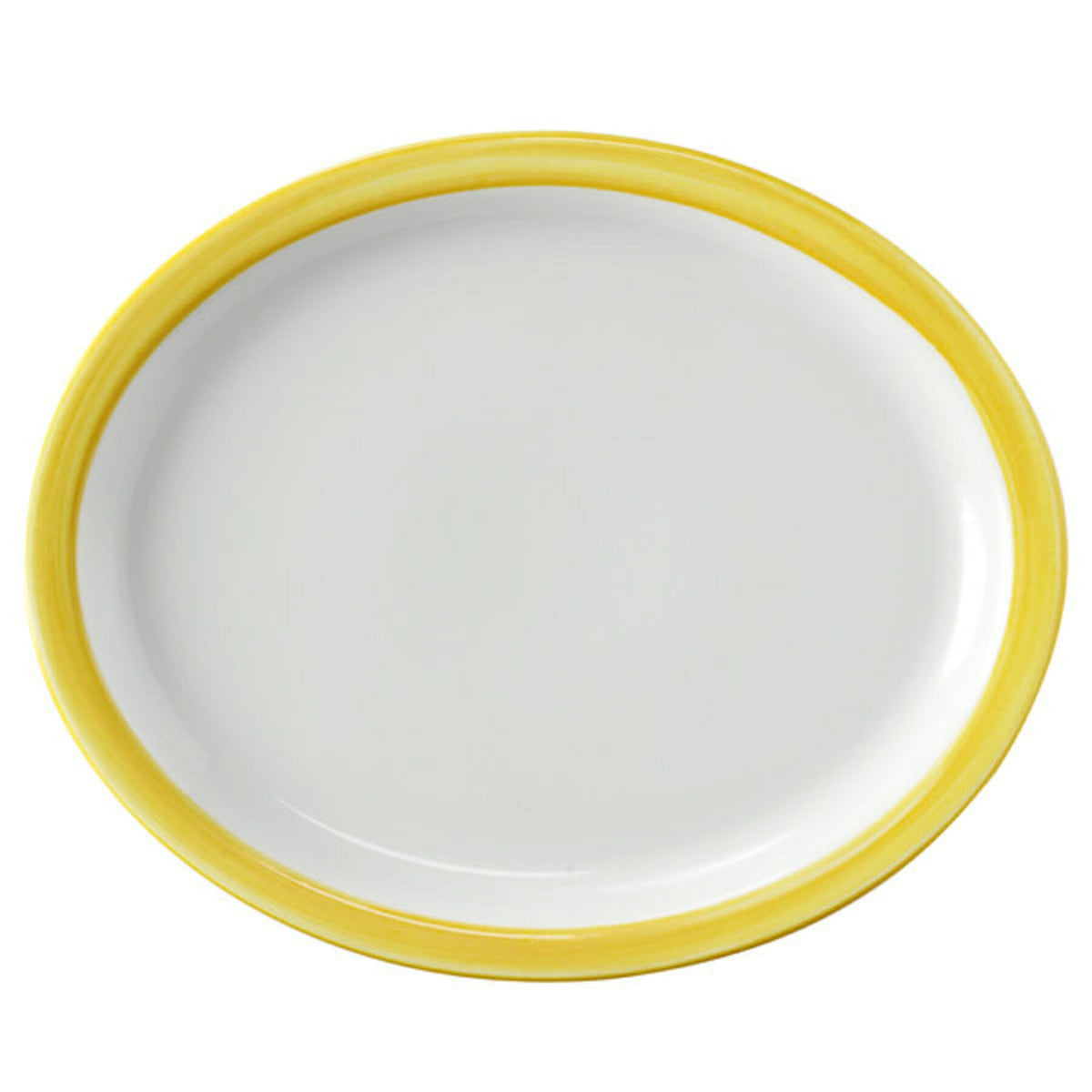 Corona by GET Enterprises Calypso Porcelain Platter, 11" x 13", 12/Case - Orange Yellow