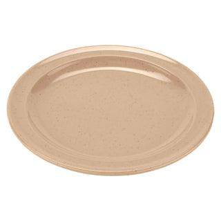 G.E.T. Enterprises DP-506 GET SuperMel Green Melamine Plate, 6 1/2" Diameter, 48/Case - Beige