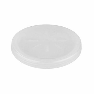 G.E.T. Enterprises EC-07-LID Polypropylene Lid, 4 1/4" Diameter, 12/Case - Clear