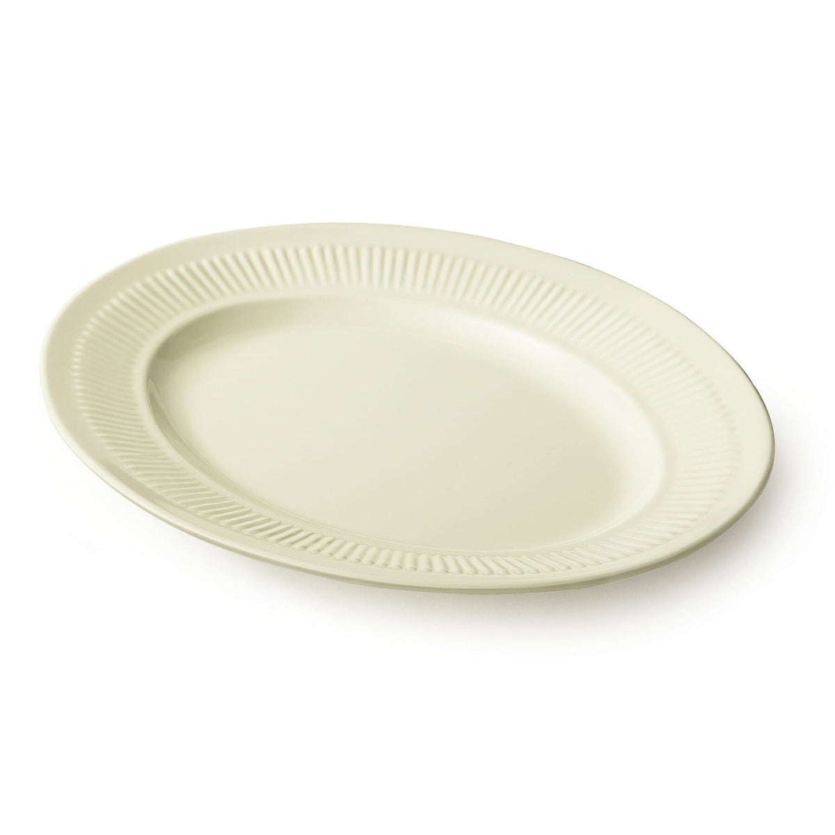 G.E.T. Enterprises EP-12-P GET Princeware Melamine Platter, 9" x 11 3/4", Ivory, 24/Case - Default Title