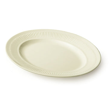G.E.T. Enterprises EP-12-P GET Princeware Melamine Platter, 9" x 11 3/4", Ivory, 24/Case - Default Title