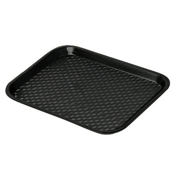 G.E.T. Enterprises FT-18 Polypropylene Fast Food Tray, 14" x 17 1/2", 12/Case - Black