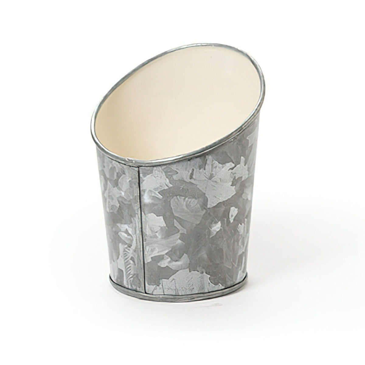 G.E.T. Enterprises GC-34-GG/IV Galvanized Metal Fry Cup, 10 oz., Silver - Default Title