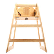 G.E.T. Enterprises HC-100-MOD-N-1 Wood High Chair, 20" x 20", Brown - Default Title