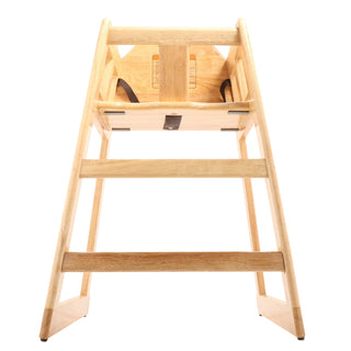 G.E.T. Enterprises HC-100-MOD-N-1 Wood High Chair, 20" x 20", Brown - Default Title