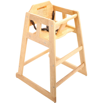 G.E.T. Enterprises HC-100-MOD-N2 Wood High Chair, 20" x 20", Brown - Default Title