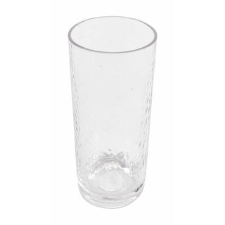 G.E.T. Enterprises HM-14CN-CL GET Hammered SAN Plastic Glass, 14 oz., Clear, 24/Case - Default Title