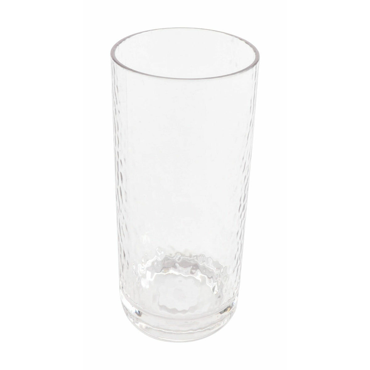 G.E.T. Enterprises GET Hammered SAN Plastic Cooler Glass, Clear, 24/Case - 16 oz.