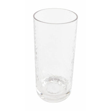 G.E.T. Enterprises GET Hammered SAN Plastic Cooler Glass, Clear, 24/Case - 16 oz.