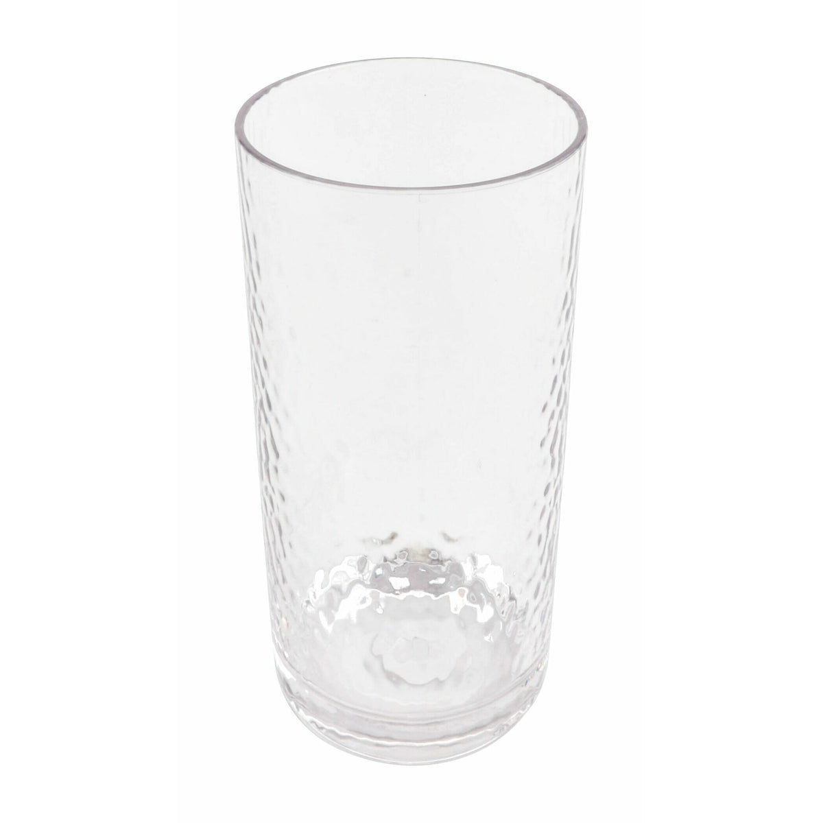 G.E.T. Enterprises GET Hammered SAN Plastic Cooler Glass, Clear, 24/Case - 20 oz.