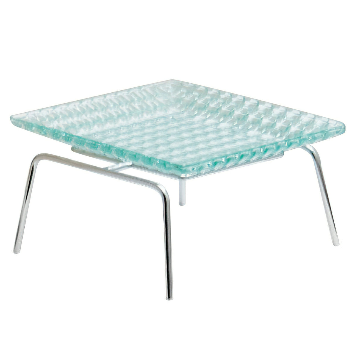 G.E.T. Enterprises IR-405C Metal Riser, 12" x 12 1/4", Silver - Default Title