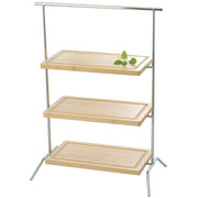 G.E.T. Enterprises IR-607C Metal Riser, 12" x 20", Silver - Default Title