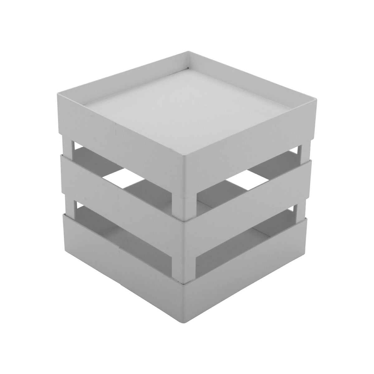 G.E.T. Enterprises IR-725 Steel Gray Riser, 8" x 8" - White