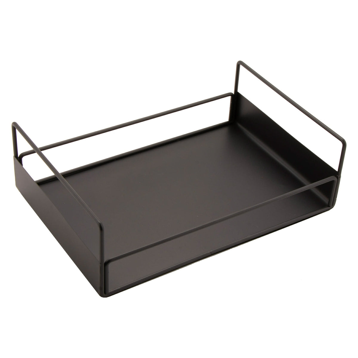 G.E.T. Enterprises IR-734-MG Metal Condiment Holder, 8 1/2" x 12 1/2", Black - Default Title