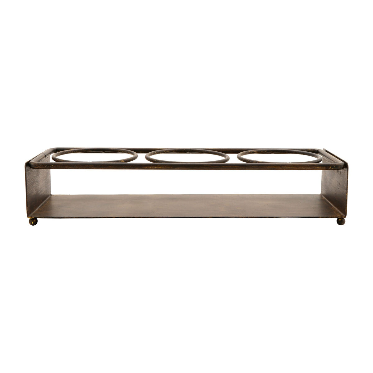 G.E.T. Enterprises IR-803 Iron Condiment Stand, 4 3/4" x 14 1/4", Brown - photo 3