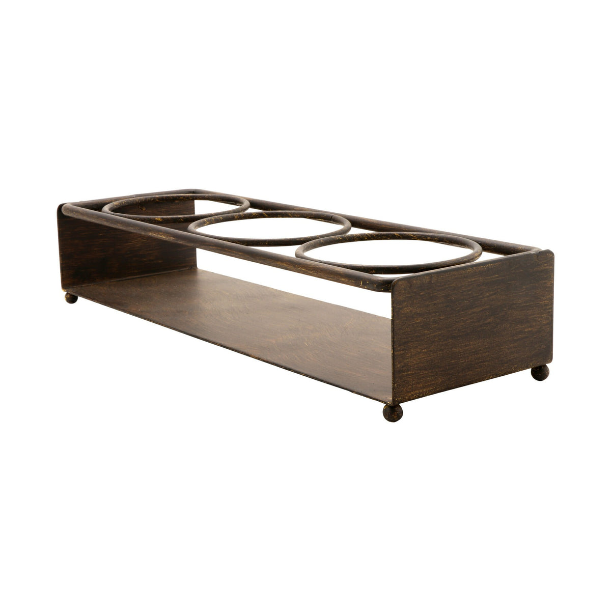 G.E.T. Enterprises IR-803 Iron Condiment Stand, 4 3/4" x 14 1/4", Brown - photo 4