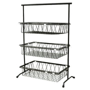 G.E.T. Enterprises IR-952-BK Metal Stand, 22 3/4" x 11", Black - Default Title
