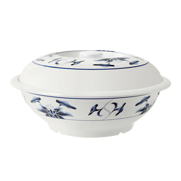 G.E.T. Enterprises KT-070-B GET Water Lily Melamine Bowl, 2.9375 qt., White, 12/Pack - Default Title