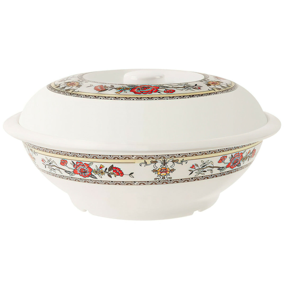 G.E.T. Enterprises KT-070-CG GET Garden Melamine Bowl, 2.9375 qt., White, 12/Pack - Default Title
